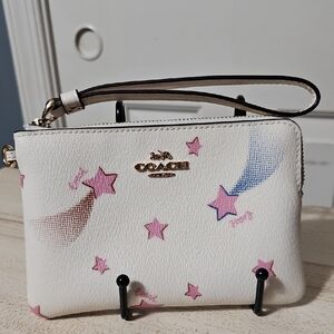 Coach EUC Falling Stars Wristlet